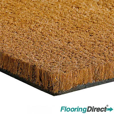 Heavy Duty Coir Matting - Coconut Door Mat 17mm 1m-2m Wide - Any Size Available. • £14.99