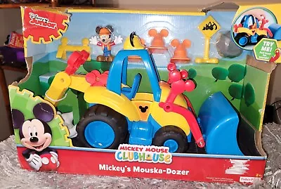 Fisher-Price DISNEY Mickey Mouse Mouska Dozer Toy Set Clubhouse Loader Sounds • $50