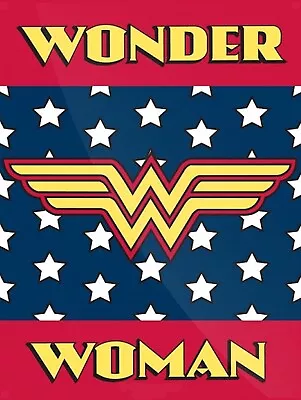 Wonder Woman Retro Replica Vintage Style Metal Tin Sign Gift Man Cave • £3.49