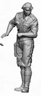 £16.50 • Buy 120MM 1/16scale3D PRINT RESIN FIg. #13 BRITISH TANK COMMANDER N. AFRICA FREE P+P