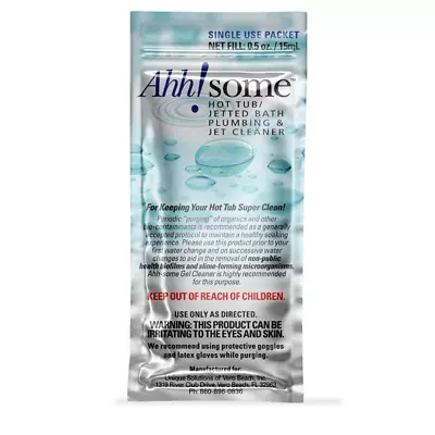 Ahh-Some Hot Tub/Jetted Bath Plumbing & Jet Bio-Cleaner Sachet Value Sample Pack • $12.95