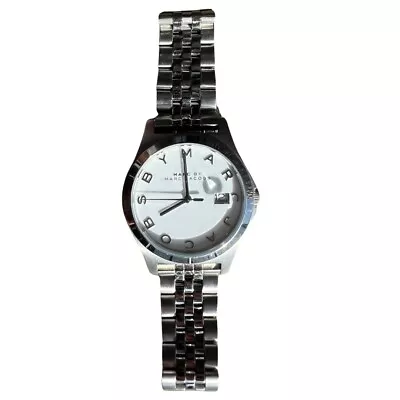 Silver And White Stainless Steel Marc By Marc Jacobs Womens Watch • $65