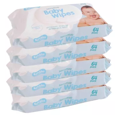 320x FRAGRANCE FREE BABY WET WIPES Sensitive Skin Kids Face Body Clean Hygiene • £9.04