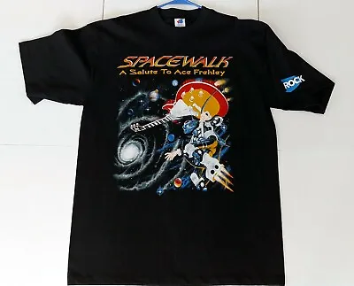 Vintage KISS Band T-Shirt ACE FREHLEY Spacewalk Tribute Album XL UNWORN 1996 • £221.67