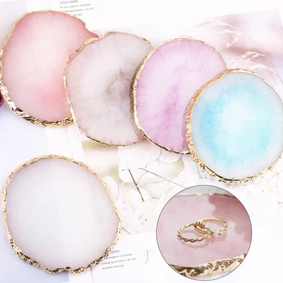 Resin Jewelry Necklace Ring Earrings Display Plate Tray Holder Dish Organizer AU • $13.92