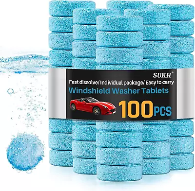 Car Windshield Washer Tablets - Washer Fluid Tablets Glass Cleaner Concentrate C • $13.95