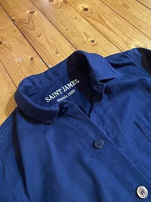 Mens Saint James Chore/Bakers Jacket/Overshirt - Medium - Great Condition • £49.99