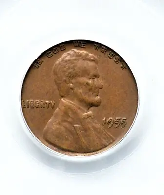 1955 Double Die Obverse Lincoln Cent Pcgs Au-50 Prem Quality Sharp Crisp Example • $2250