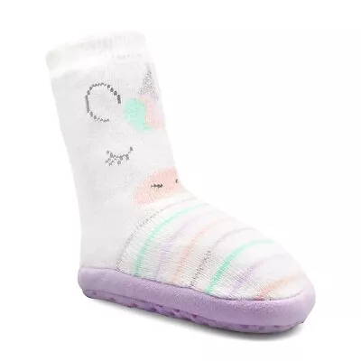 Jumping Beans Unicorn Slipper Socks Slippers Baby Girl 6-12 Months Shoe Size 3-4 • $15.99