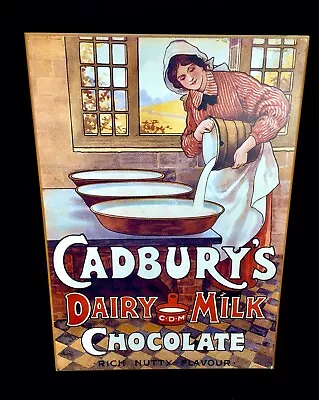 Antique Advertising - Large 70s Cadburys Poster Salvaged From Bournville Factory • £359.10