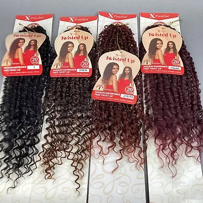 Outre X-pression 18” Passion Waterwave Feed Twist Crochet Hair Pre-twisted • $9.99