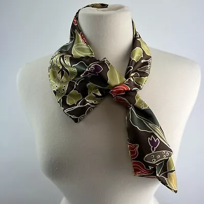 The Magic Scarf Womens Multicolor Abstracts Tie Nine Ways Scarf • $14