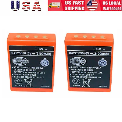 2x 2100mAh BA225030 6V Ni-Mh Battery For HBC Pump Truck Remote Control Battery • $85