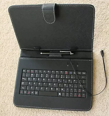 Keyboard Case For 9  Android Tablet -  Black • £5