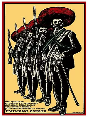 5794 Emiliano Zapata Film Mexicano.Movie Poster.Interior Design Decoration Art • $19