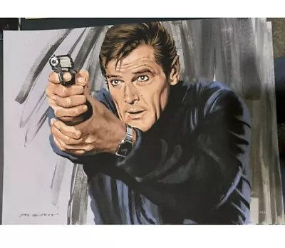 Paul Mann James Bond 007 Roger Moore Print /50 Mondo Artist • $149