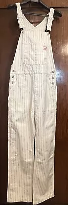 Levi’s Overalls Workwear Relaxed Off White Blue Stripes Men’s Sz L 791070013 New • $69.95