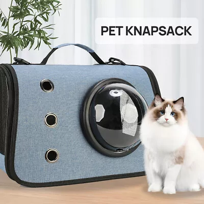 One Shoulder Pet Travel Carrier Backpack For Cat Dog Outdoor Wth Cozy Cushion • $26.99