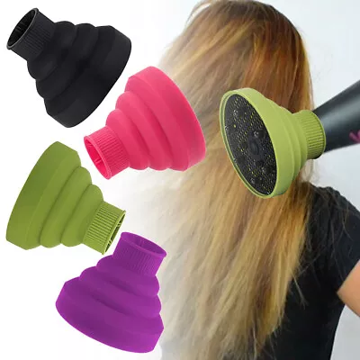 Universal Hairdressing Blower Cover Styling Curly Hair Dryer Diffuser Accessorie • £3.99