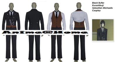 $139.99 • Buy New Top Quality Black Butler Kuroshitsuji Sebastian Michaelis Cosplay Costume