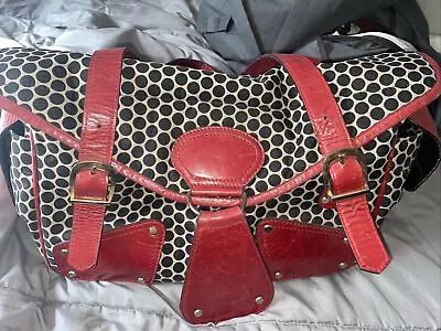 Mia Bossi Diaper Bag Red/Black Polka Dot Nice!  Large With Changing Pad DEAL • $15