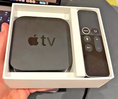 $100 • Buy Apple TV 4K 32GB Model A1842 MQD22X/A With Bonus Remote Lanyard (Used)