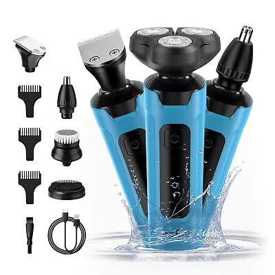 5in1 Electric Shaver For Men Grooming Kit IPX7 Rechargeable Hair Clippers • $19.50