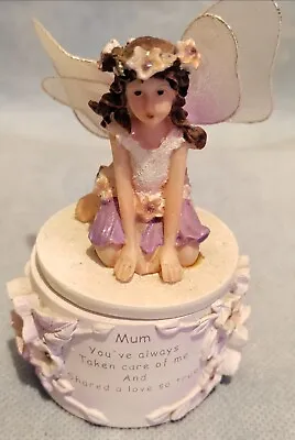 Regency Fine Arts Fairy Fantasy  Trinket Box With Mum Message • £12