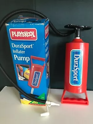 Vintage Playskool Dura Sport Inflater Manual HAND AIR PUMP Inflate Retro RARE • $12.99