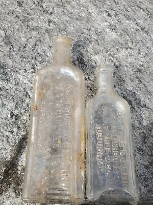 Antique Bottles Dr. True's Elixir Auburn Maine X2 • $2