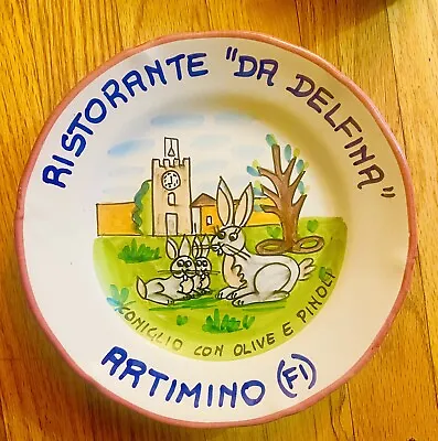 Vietri Vintage Plate Dinner 1999 Da Delfina Plate Artimino • $18