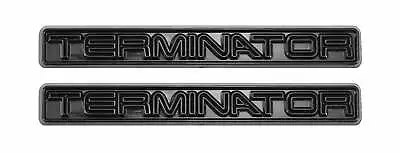 2003-2004 Mustang Cobra All Black Terminator Fender Trunk 5' Emblems - Pair • $23.27