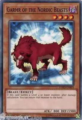 LEHD-ENB03 Garmr Of The Nordic Beasts 1st Edition Mint YuGiOh Card • £0.99