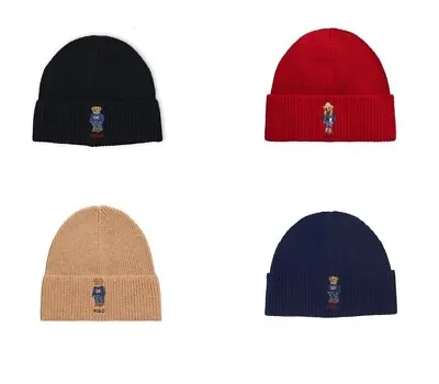 Polo Ralph Lauren Solid Flag Bear Beanie PC1030 - ALL COLORS • $39.95