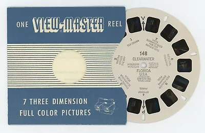 Clearwater Florida 1956 Scarce View-Master Single Reel 148 • $19.95
