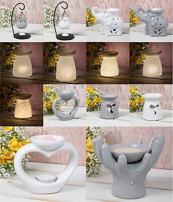 Oil Burner Ceramic Warmer Wax Diffuser Candle Holder Buddha Elephant Hand Melt • £8.25