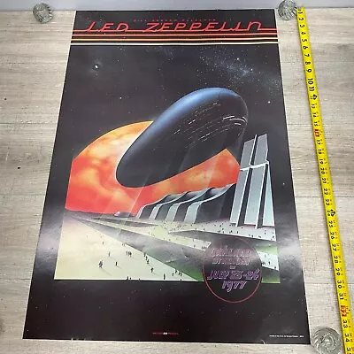 Vintage Led Zeppelin Oakland Stadium 1977 Poster B016 23x35  P19 • $50