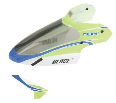 NEW BLADE MCPX MCP2 Complete Grn Canopy & Vertical Fin BLH3519 FREE US SHIP • $15.98