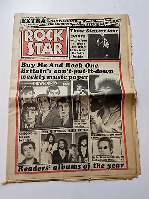 National Rock Star: Music Paper Jan 1977 Fleetwood Mac / Sex Pistols • £9.99
