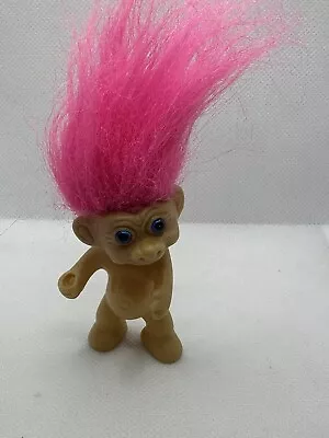 VINTAGE Troll Doll Pink Hair 3” • $5.99