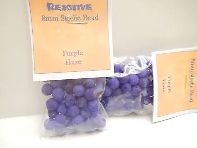 Mad River U V Reactive Steelie Beads 8 Mm Purple Haze • $2.99