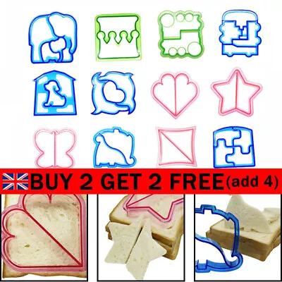 £1.99 • Buy Kids Lunch Sandwich Toast Mould Cookies Mold Cake Bread Food Cutter Tools DIY UK