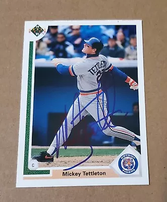 MICKEY TETTLETON Signed Autographed 1991 Upper Deck Baseball Card #729 Tigers • $1.99