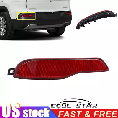 Left Driver Side Rear Bumper Light Reflector For 2014-2018 JEEP Cherokee FAST • $17.99