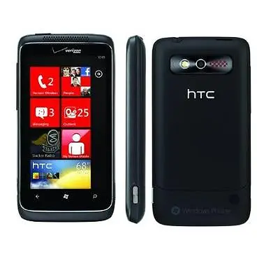 $24.95 • Buy HTC Trophy 7- Black (Verizon) Windows Smartphone Cell Phone (Page Plus) MWP6985