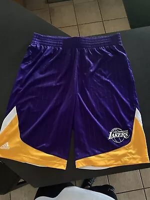 🔶️vintage Adidas La Lakers Nba Basketball Shorts Kobe Bryant • $24