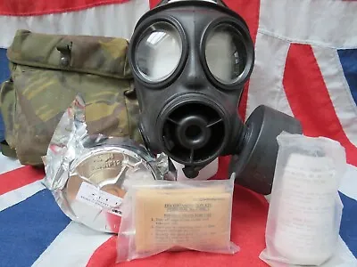 S10 Gas Mask Respirator Size 2 Haversack Spare Filter Decontamination Kit • £145