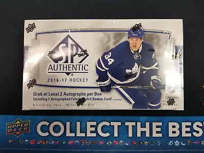 2016-17 Upper Deck SP Authentic Hockey Sealed Hobby Box 18 PACKS • $272.07