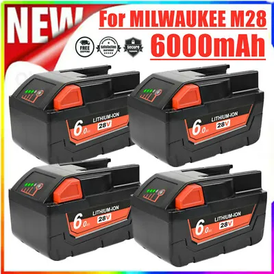 1-4x 28V 6Ah Li-Ion Battery For MILWAUKEE M28 V28 48-11-2830 48-59-2819 0730-20 • $51.99