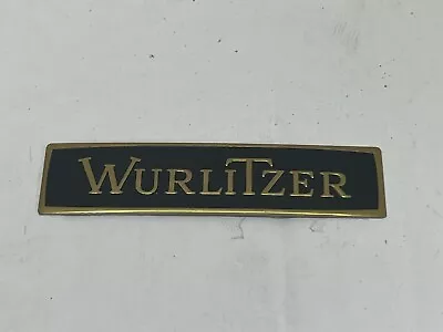 Wurlitzer Name Plate Tag.  Vintage Sign. Jukebox Piano Accordion Organ • $49